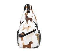 GQSZCYHLKL Beagle Dog Print Men'S Casual Chest Crossbody Bag With Multi-Pocket Design – Lightweight & Spacious Front Bag For Travel, Work & Daily Use