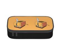 GQSZCYHLKL Cute Crying Chainsaw Pencil Case Durable Oxford Cloth Stationery Organizer with Full Print Design, Multi Compartment Storage for School, Office Travel