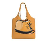 GQSZCYHLKL Cute Crying Chainsaw Stylish Canvas Tote Bags Large Capacity 100% Polyester Tote Bag For Shopping, Travel, And Daily Use Durable 12oz Canvas With All Over Print Design