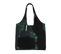 GQSZCYHLKL Hacker Attack Stylish Canvas Tote Bags Large Capacity 100% Polyester Tote Bag For Shopping, Travel, And Daily Use Durable 12oz Canvas With All Over Print Design