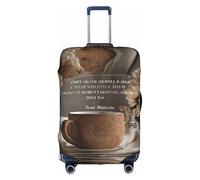 GQSZCYHLKL Inspirational Quotes Suitcase Cover Stylish Protective Travel Bag Cover with Dual Sided Print, Elastic Design for Secure Fit and Scratch Protection