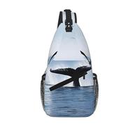 GQSZCYHLKL Killer Whale Print Men'S Casual Chest Crossbody Bag With Multi-Pocket Design â€“ Lightweight & Spacious Front Bag For Travel, Work & Daily Use