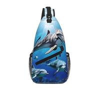 GQSZCYHLKL Killer Whale Print Print Men'S Casual Chest Crossbody Bag With Multi-Pocket Design â€“ Lightweight & Spacious Front Bag For Travel, Work & Daily Use
