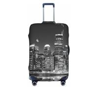 GQSZCYHLKL New York Paintings Suitcase Cover Stylish Protective Travel Bag Cover with Dual Sided Print, Elastic Design for Secure Fit and Scratch Protection