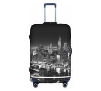 GQSZCYHLKL New York Suitcase Cover Stylish Protective Travel Bag Cover with Dual Sided Print, Elastic Design for Secure Fit and Scratch Protection