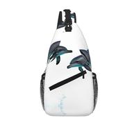 GQSZCYHLKL Orca Killer Whale Print Men'S Casual Chest Crossbody Bag With Multi-Pocket Design â€“ Lightweight & Spacious Front Bag For Travel, Work & Daily Use