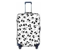 GQSZCYHLKL Panda Cute Printed Pattern Suitcase Cover Stylish Protective Travel Bag Cover with Dual Sided Print, Elastic Design for Secure Fit and Scratch Protection