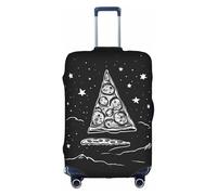 GQSZCYHLKL Pizza Constellation Suitcase Cover Stylish Protective Travel Bag Cover with Dual Sided Print, Elastic Design for Secure Fit and Scratch Protection