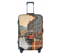 GQSZCYHLKL San Francisco Suitcase Cover Stylish Protective Travel Bag Cover with Dual Sided Print, Elastic Design for Secure Fit and Scratch Protection
