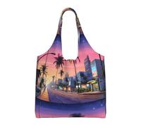GQSZCYHLKL The Old Hollywood Stylish Canvas Tote Bags Large Capacity 100% Polyester Tote Bag For Shopping, Travel, And Daily Use Durable 12oz Canvas With All Over Print Design