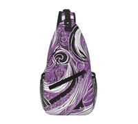 GQSZCYHLKL The Sea Witch Inspired Print Men'S Casual Chest Crossbody Bag With Multi-Pocket Design – Lightweight & Spacious Front Bag For Travel, Work & Daily Use