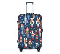 GQSZCYHLKL Women's Nutcracker Ballet Xmas Dance Suitcase Cover Stylish Protective Travel Bag Cover with Dual Sided Print, Elastic Design for Secure Fit and Scratch Protection
