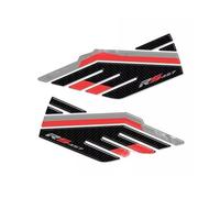 GQUIKGW Motorbike sticker For Aprilia RS 457 2024 Tank Pad Anti Scratch Decal Tankpad Protector Waterproof Pad 3D Sticker Protection(Black- Silver)