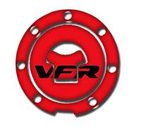 GQUIKGW Motorbike sticker For H&ONDA VFR800 VFR1200 VTR1000 VTEC VTR250 Motorcycle Tank Gas Pad Cover Sticker Decals(Black- Silver)
