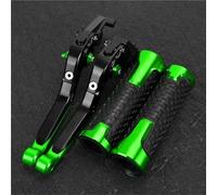 GQUIKGW Replace 7/8" 22MM Motorcycle Parts Adjustable Pivot Brake Clutch Levers Control Handles for Kawasaki for Ninja 125 Z125 2019-2023(Green 1)