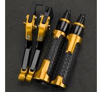 GQUIKGW Replace Adjustable Brake Clutch Levers Handle for Kawasaki GPZ500S EX500R 1990 1991 1992 1993-2009 Motorcycle CNC Aluminum Accessories(Yellow)