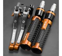 GQUIKGW Replace Brake Clutch Levers Hand Grips Motorcycle Handlebar Ends for Y-AMAHA TTR125L LE LW 2000-2007 2008 2016 2015 2014 2013 2012 2011 2010 2009(Orange)