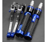 GQUIKGW Replace Brake Clutch Levers Handlebar Grip Handles Bar for Suzuki SV650 SV 650 SV650S 2013 2014 2015 2016 2017 2018 2019 2020 2021 Hand Grips Motorcycle Accessories(Gray Blue)