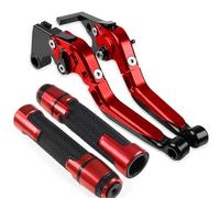 GQUIKGW Replace Brake Clutch Levers Motorcycle Parts Handles Adjustable Folding Extendable for Kawasaki for Ninja 400 Z400 2018-2024(Red 2)
