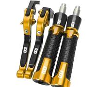 GQUIKGW Replace CNC Adjustable Brake Clutch Levers for CBF1000 A 2010-2013 2012 2011 Motorcycle 7/8" 22MM Hand Grips Handlebar Ends(Yellow)