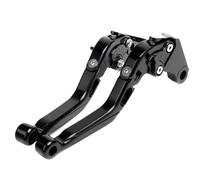 GQUIKGW Replace for Kawasaki ZZR 1400 ZZR1400S 2006-2017 Motorcycle CNC Folding Extendable Brake Clutch Lever(Black- Silver)