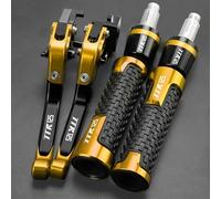 GQUIKGW Replace Handlebar Ends Motorcycle for Y-AMAHA TTR125L LE LW 2000-2007 2008 2016 2015 2014 2013 2012 2011 2010 2009 Brake Clutch Levers Hand Grips(Yellow)