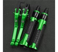 GQUIKGW Replace Motorcycle Adjustable Extendable Folding Brake Clutch Levers Handle Grip Grips Ends for Kawasaki ZX636R ZX6RR 2005-2006
