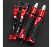 GQUIKGW Replace Motorcycle Brake Clutch Levers for Y-AMAHA MT09 FZ09 FJ09 2014 2015 2016 2017 2018 2019 2021 2020 Tracer GT Handles Bar Hand Grips Accessories(Black- Silver)