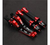 GQUIKGW Replace Motorcycle Folding Brake Clutch Levers Handlebar Hand Grips Ends Adjustable for ST1300 ST1300A ST 1300 1300A 2003-2007(Red 6)