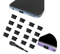 GQunit 18pcs USB Type C Anti Usb C dust Plug Usb C Port cover Dust Cap Cover Port Plugs Protector Compatible,Type-C Dust Protectors Stopper with Cleaning Brush for All Type-C Smartphones and Tablets