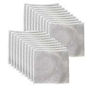 GQunit 20Pcs Non-Scratch Stainless Steel Dishwashing cleaning cloths - Double-Layer Wire dishcloth for Wet & Dry Use 20x20 cm, Multipurpose Dishwashing Rags for Kitchen, Sink, Stove Top,Dish