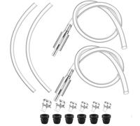 2 Pack Brake Bleeding Kit, Motorcycle Tool Kit with 6 Nozzle Cap & Clamp, Car Brake Bleeding Kit, Universal Hydraulic Brake Bleeder Clutch Bleeding Hose One Way Valve Tube Bleeding Tool Kit for Car Mo