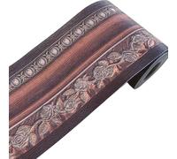 GQUWHNZYQ Wallpaper Borders Self Adhesive, Self-Adhesive PVC Floral Skirting Wall Border Sticker 3D Multicolor 5m x 10.5cm(4)