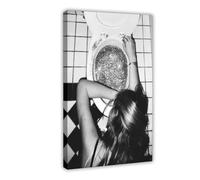 GQVCJSW After The Disco Party, Funny Bathroom Art Canvas Poster Bedroom Decor Landscape Office Room Decor Gift 20x30inch(50x75cm)