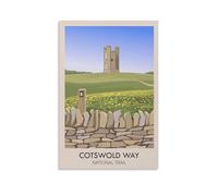 GQVCJSW Cotswold Way National Trail Poster（2） Canvas Poster Wall Art Decor Print Picture Paintings for Living Room Bedroom Decoration 16x24inch(40x60cm)