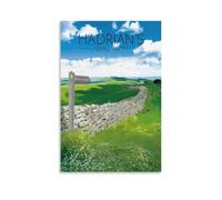 GQVCJSW Hadrian's Wall Path,National Trail Canvas Poster Wall Art Decor Print Picture Paintings for Living Room Bedroom Decoration 08x12inch(20x30cm)