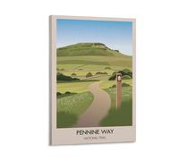 GQVCJSW Pennine Way National Trail Poster Canvas Poster Wall Art Decor Print Picture Paintings for Living Room Bedroom Decoration 12x18inch(30x45cm)