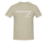 GQWJKSZ A True Patriot, Charlie Kirk. R.I.P. Charlie. 1993 T-Shirt Men's Short Sleeve Crew Neck Cotton Shirt