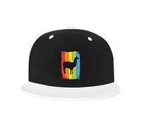 GQWJKSZ Adjustable Hat for Men Women, Colourful Llama Unisex Hip Hop Baseball Cap Trucker Dad Hats