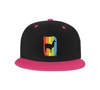GQWJKSZ Adjustable Hat for Men Women, Colourful Llama Unisex Hip Hop Baseball Cap Trucker Dad Hats