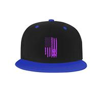 GQWJKSZ Adjustable Hat for Men Women, Epilepsy Cancer Awareness American Flag Unisex Hip Hop Baseball Cap Trucker Dad Hats