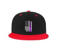 GQWJKSZ Adjustable Hat for Men Women, Epilepsy Cancer Awareness American Flag Unisex Hip Hop Baseball Cap Trucker Dad Hats