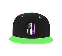 GQWJKSZ Adjustable Hat for Men Women, Epilepsy Cancer Awareness American Flag Unisex Hip Hop Baseball Cap Trucker Dad Hats