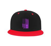 GQWJKSZ Adjustable Hat for Men Women, Epilepsy Cancer Awareness American Flag Unisex Hip Hop Baseball Cap Trucker Dad Hats
