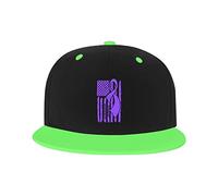 GQWJKSZ Adjustable Hat for Men Women, Epilepsy Cancer Awareness Flag Unisex Hip Hop Baseball Cap Trucker Dad Hats