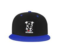 GQWJKSZ Adjustable Hat for Men Women, I Love My Pitbulls Staffy Terrier Dog Unisex Hip Hop Baseball Cap Trucker Dad Hats