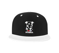 GQWJKSZ Adjustable Hat for Men Women, I Love My Pitbulls Staffy Terrier Dog Unisex Hip Hop Baseball Cap Trucker Dad Hats