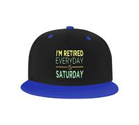 GQWJKSZ Adjustable Hat for Men Women, I'm Retired Every Day is Saturday Unisex Hip Hop Baseball Cap Trucker Dad Hats
