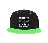 GQWJKSZ Adjustable Hat for Men Women, I'm Retired Every Day is Saturday Unisex Hip Hop Baseball Cap Trucker Dad Hats