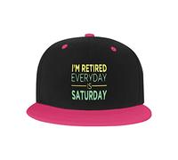 GQWJKSZ Adjustable Hat for Men Women, I'm Retired Every Day is Saturday Unisex Hip Hop Baseball Cap Trucker Dad Hats